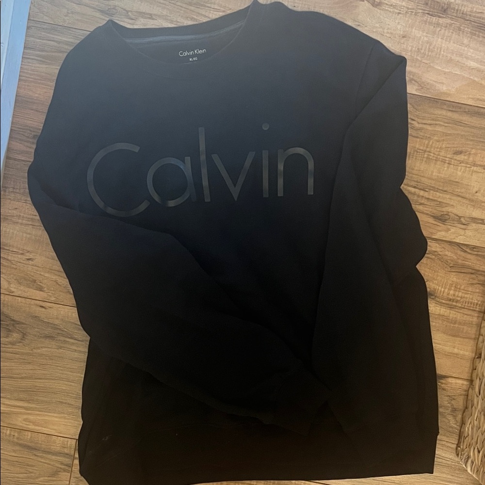 Calvin Klein Men's Black Crewneck Sweater